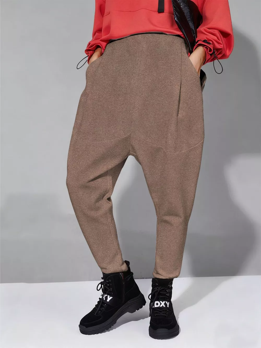Loose Fit Harem Pants with Pockets, image 8