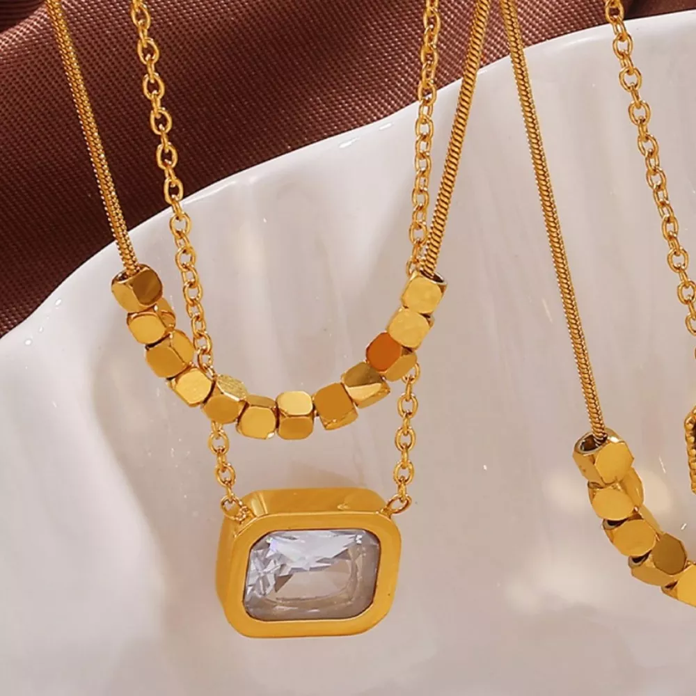 18K Gold-Plated Pendant Necklace, image 6