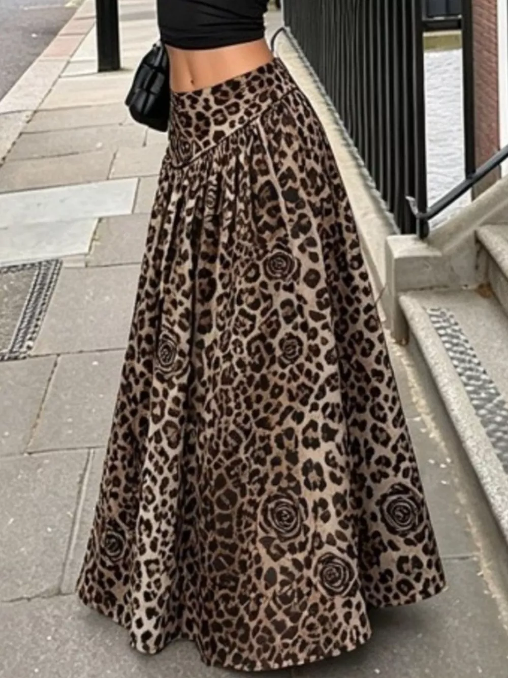 Animal Print Maxi Skirt, image 7
