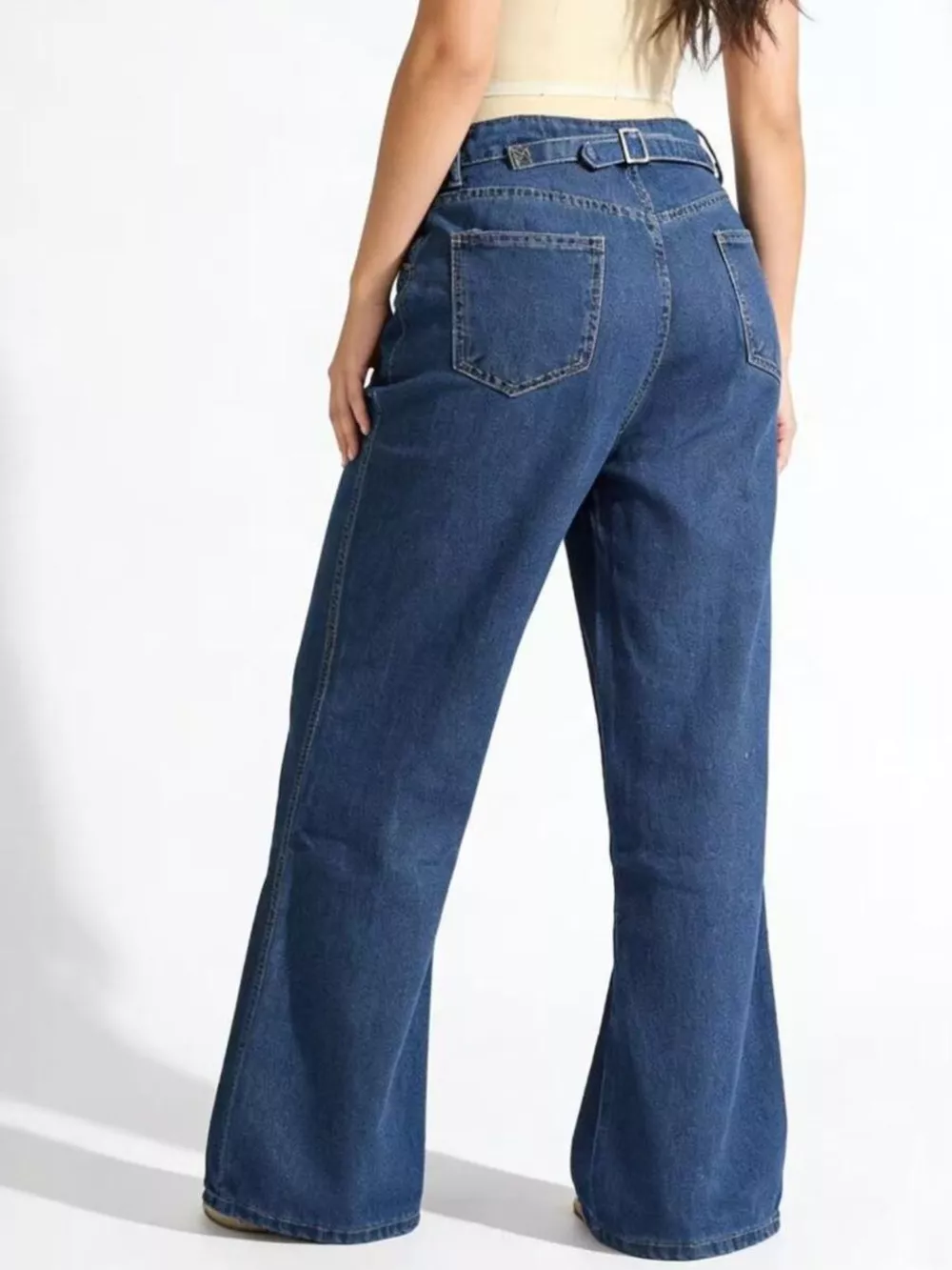 High-Waisted Wide Leg Jeans, image 4