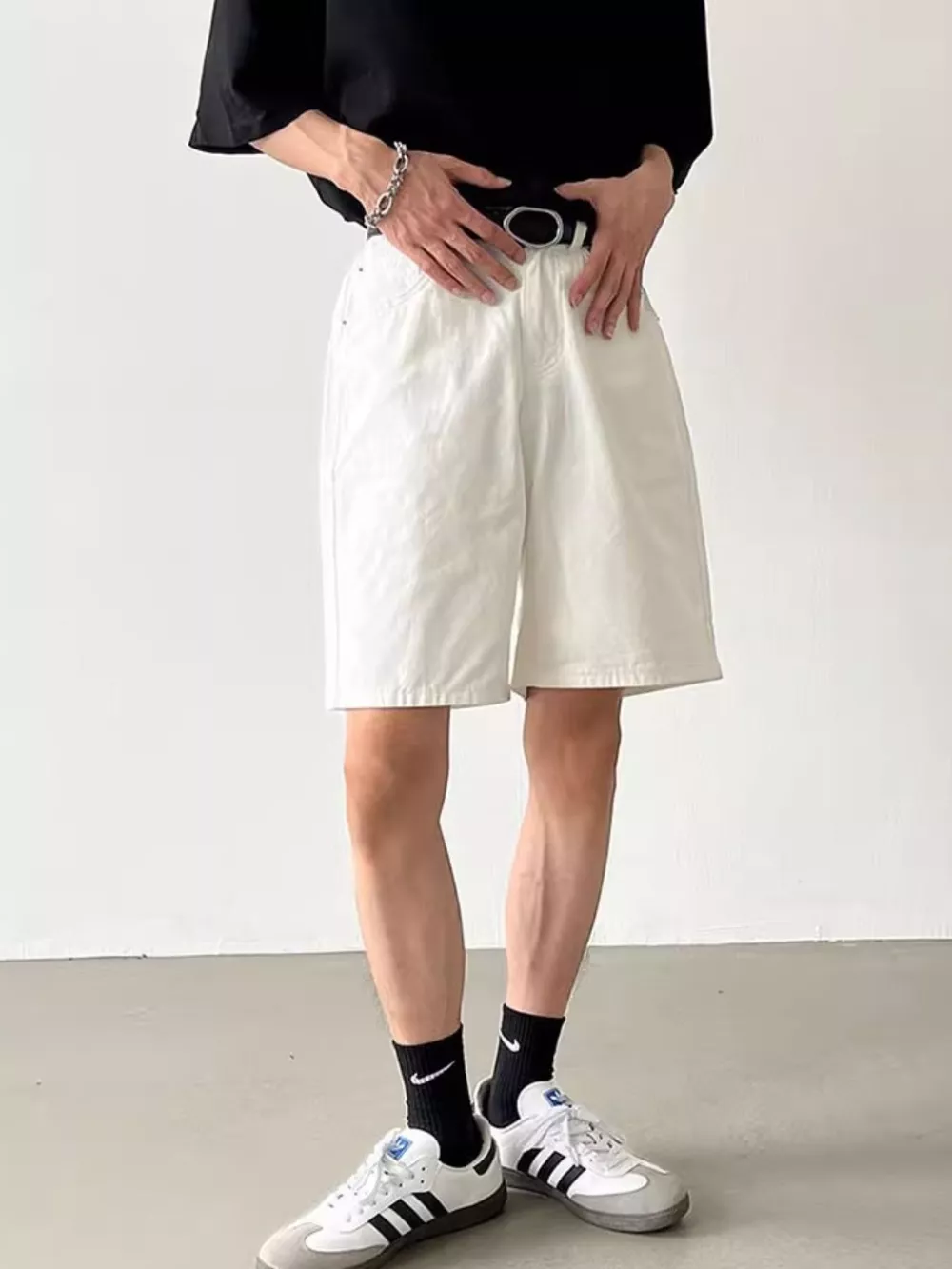 Men's Full Size Back Elastic Waistband Shorts Plus Size, image 6