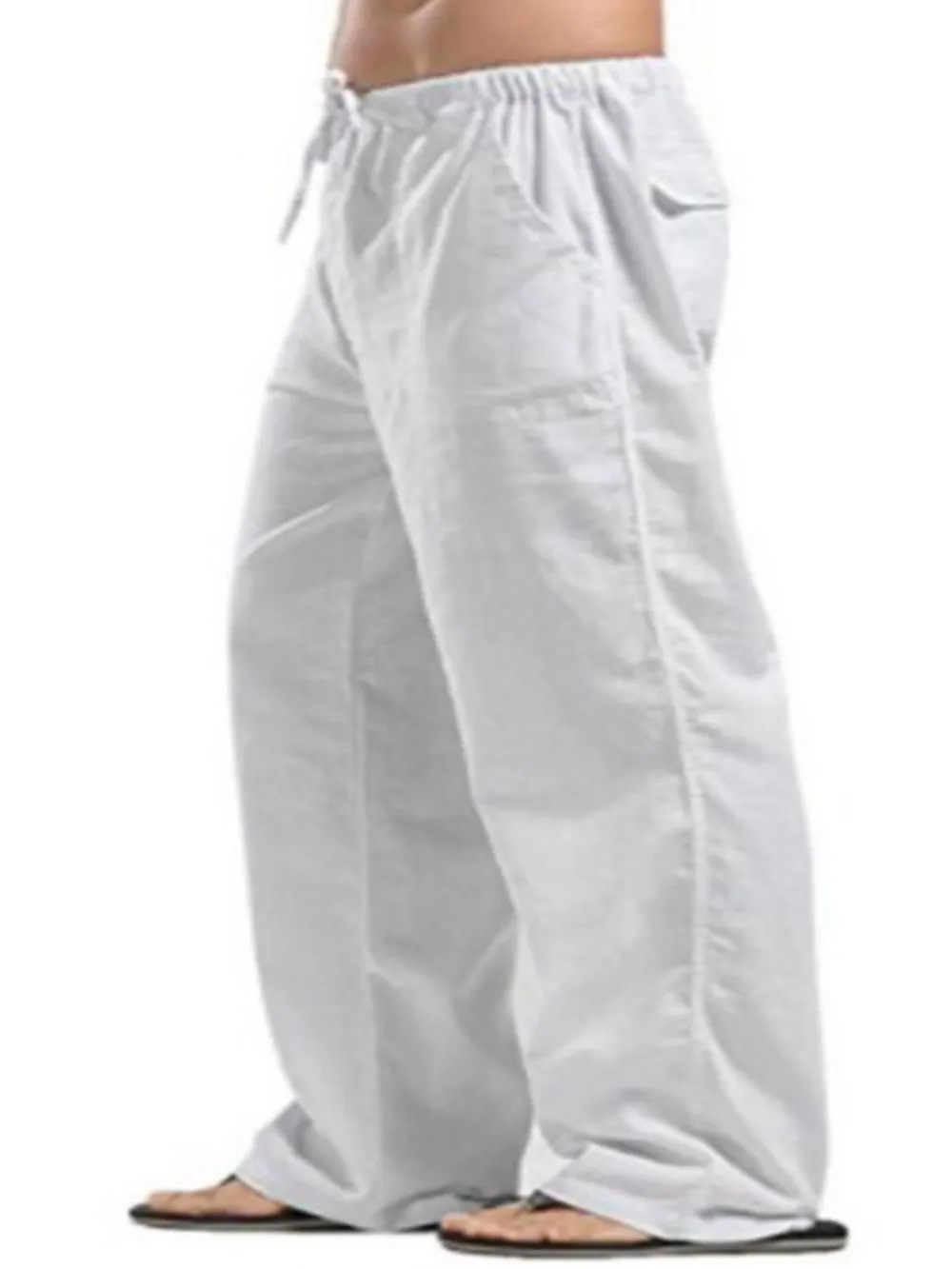 Men's Full Size Drawstring Pants with Pockets Plus Size, image 3