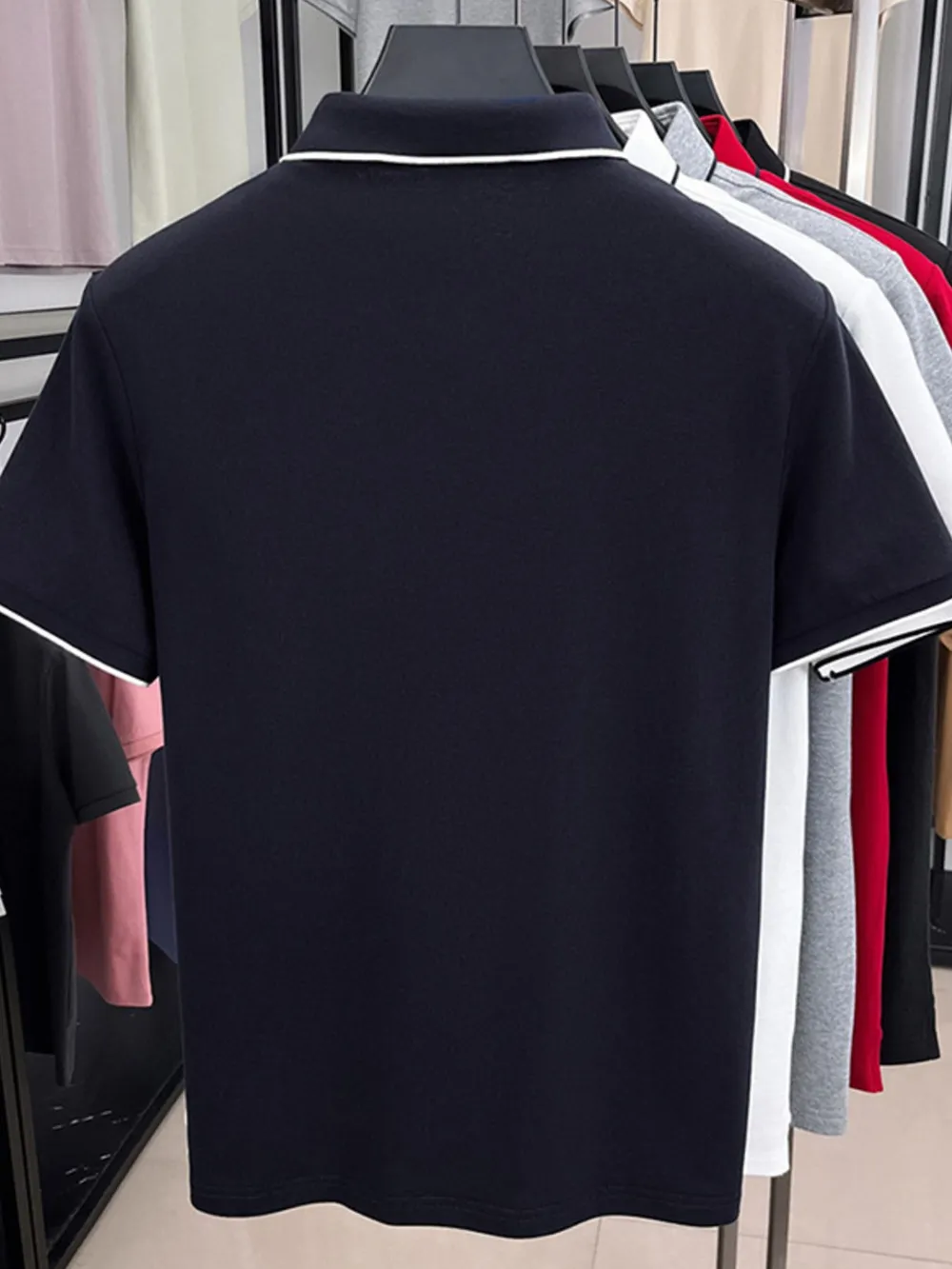 Men's Plus Size Button Detail Short Sleeve Polo, image 11