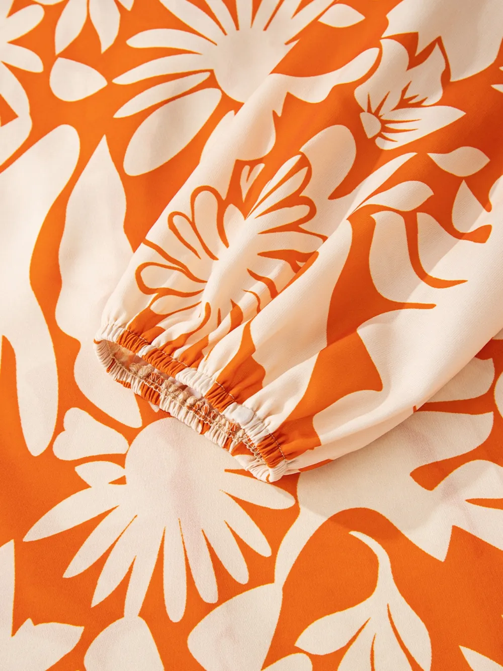 Printed Tie Back Balloon Sleeve Blouse, image 6
