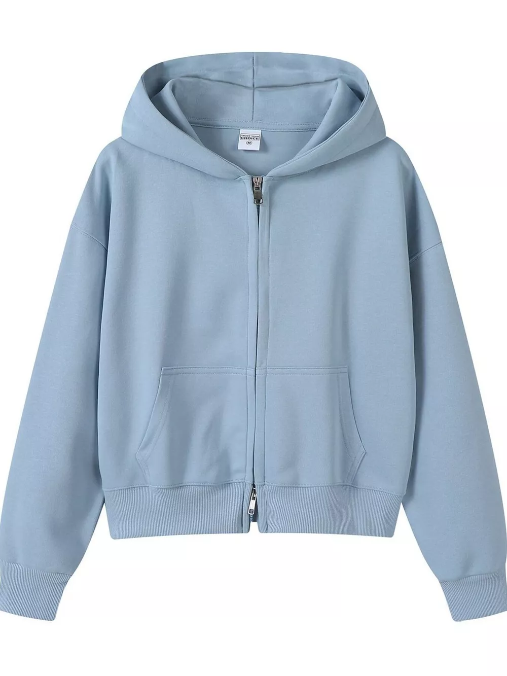 Full Size Casual Zip-Up Long Sleeve Hoodie Plus Size, image 8
