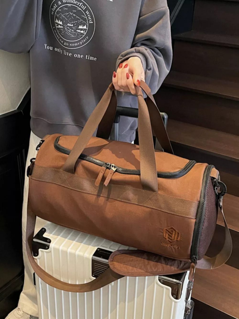 Oxford Cloth Duffel Bag, image 5