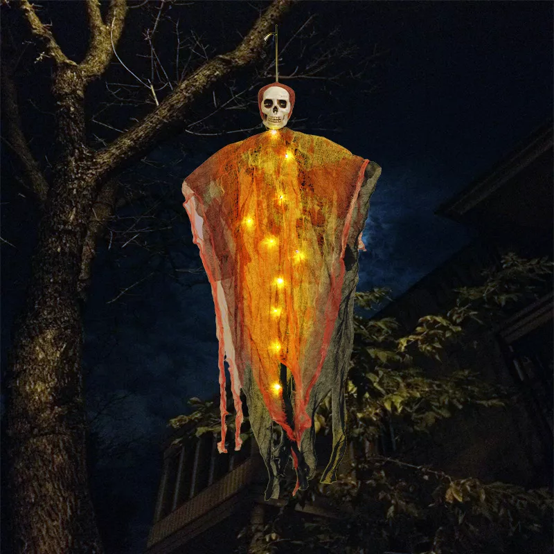 Halloween Lighted Hanging Skeleton Ghost 4 Piece Set, image 7