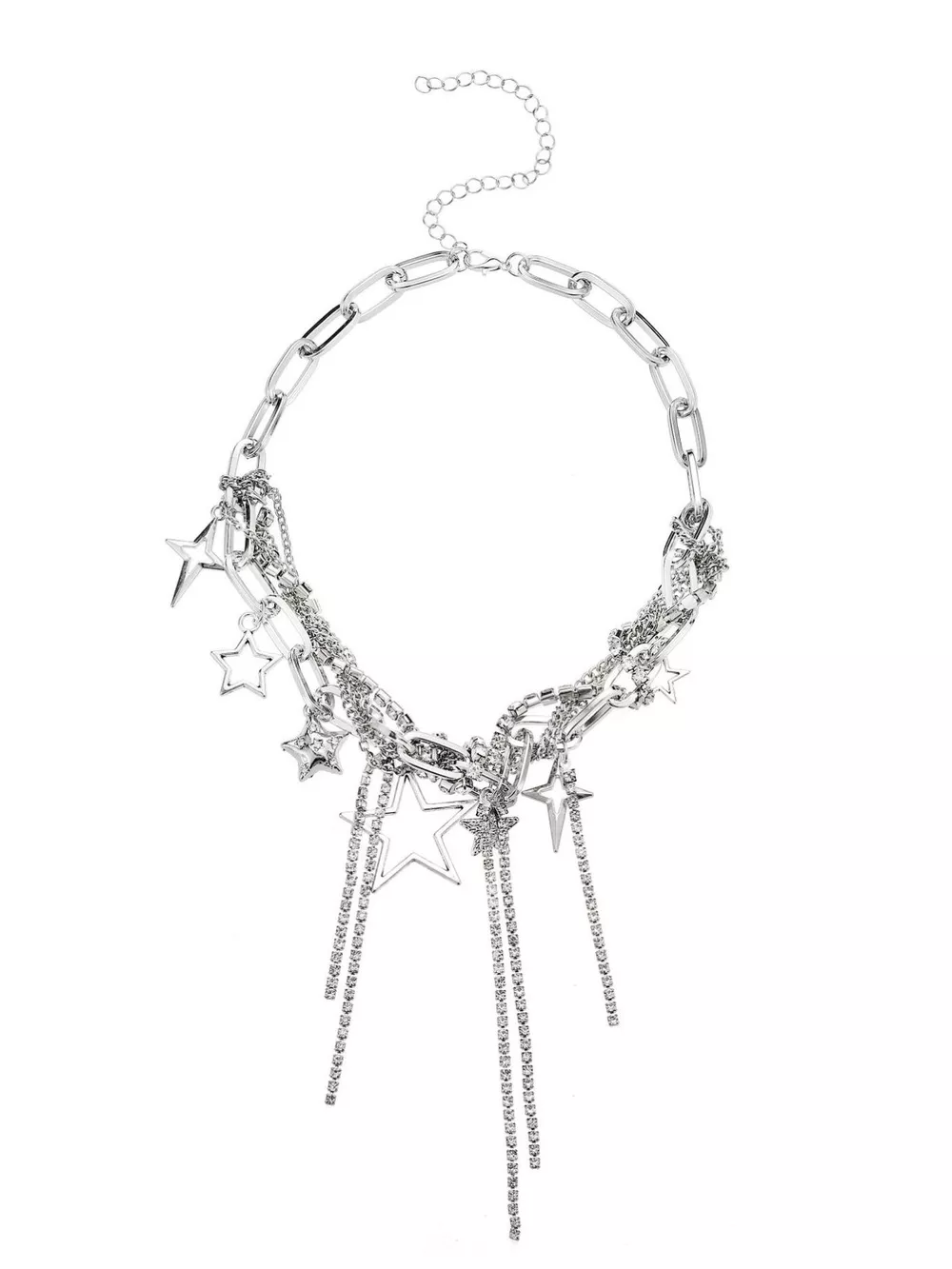 Chunky Chain Star Tassel Necklace, image 5