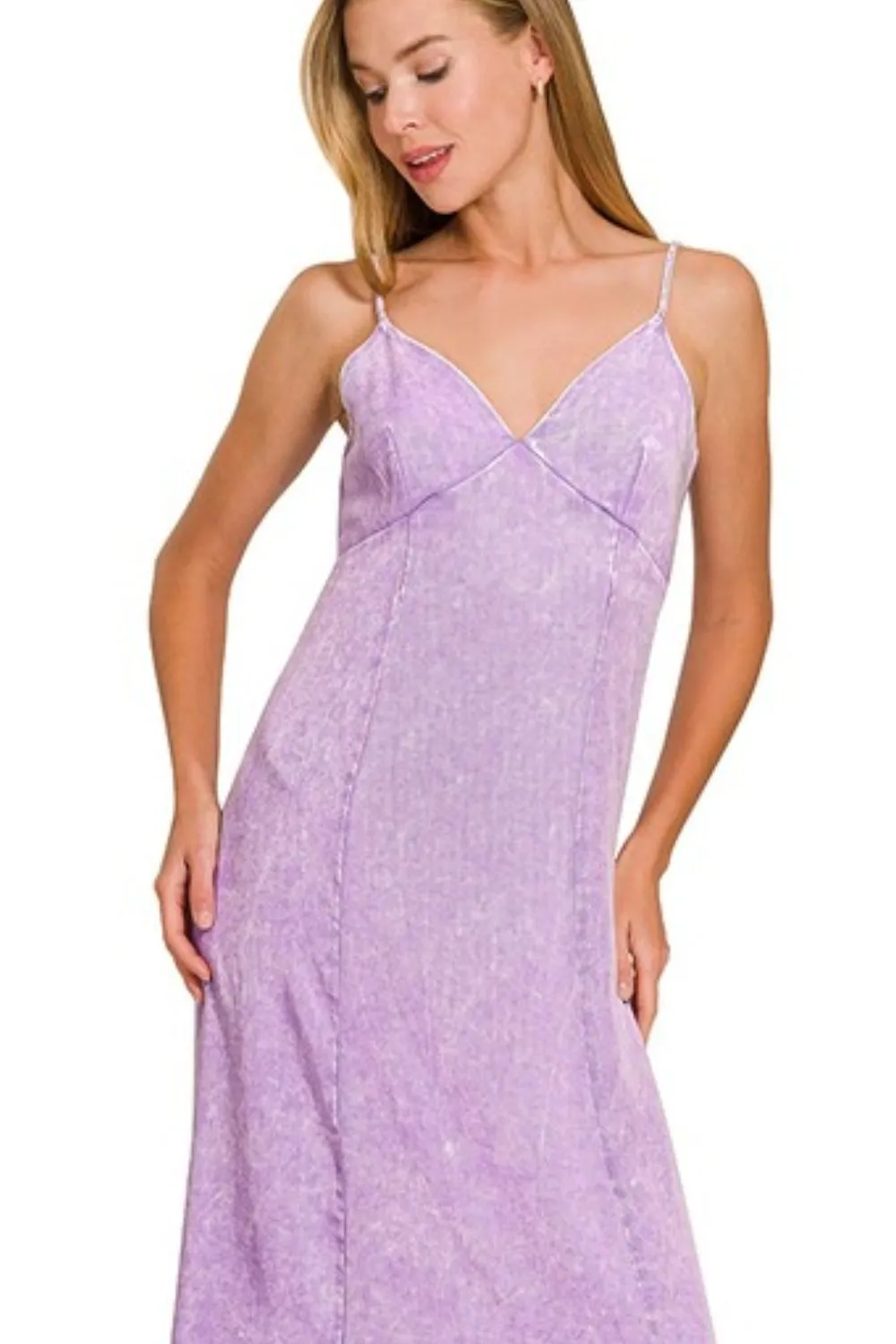 Tencel Mineral Washed Maxi Dress, image 2