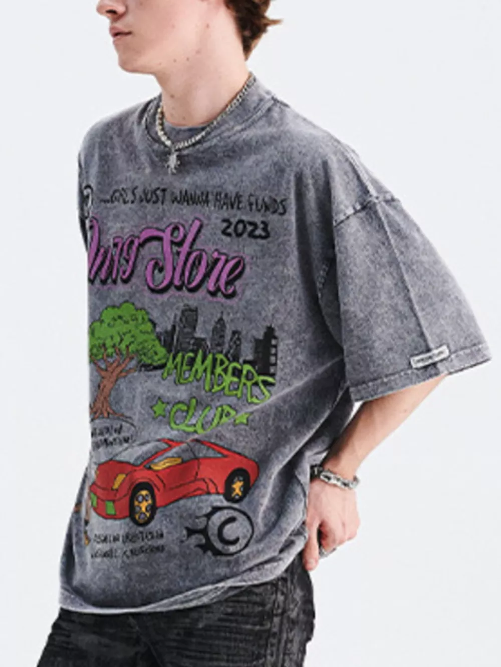 Men's Graphic Round Neck Short Sleeve T-Shirt, image 7