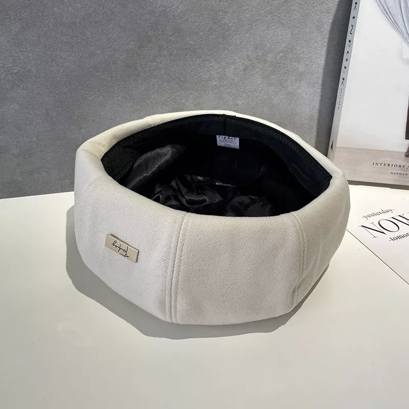 Classic Solid Color Beret Hat, image 8