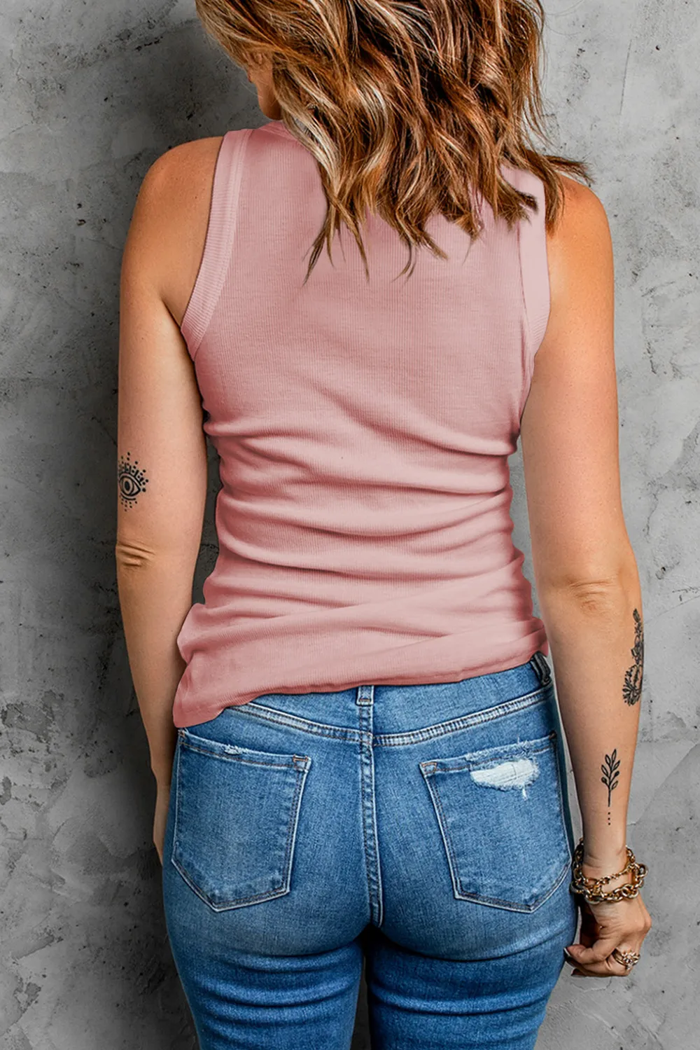 Solid Round Neck Tank, image 13
