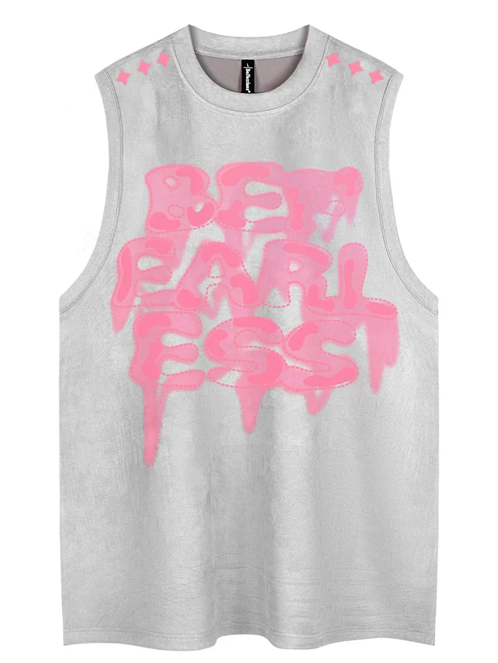 Men's Round Neck Letter Graphic Tank, image 3