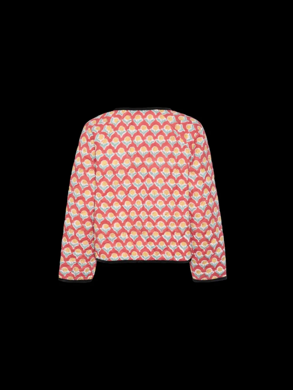 Tied Printed Long Sleeve Jacket, image 4