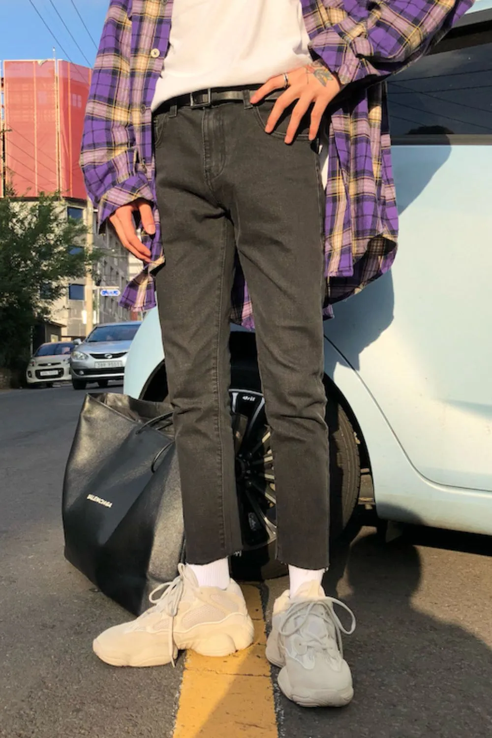 Men's Slim Fit Jeans with Pockets, image 5