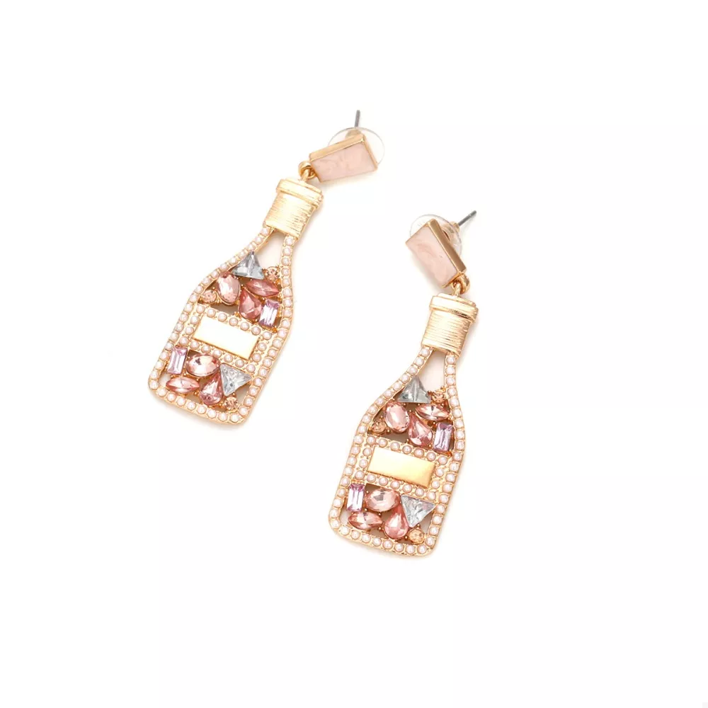 Champagne Bottle Drop Earrings, image 11