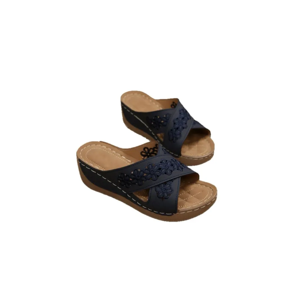 Peep Toe Wedge Sandals, image 2