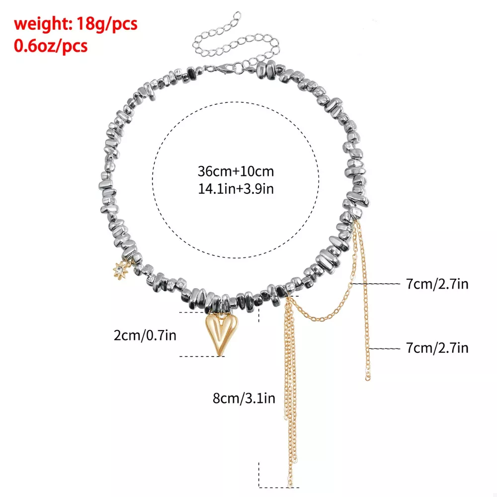 Silver-Plated Heart Necklace, image 10