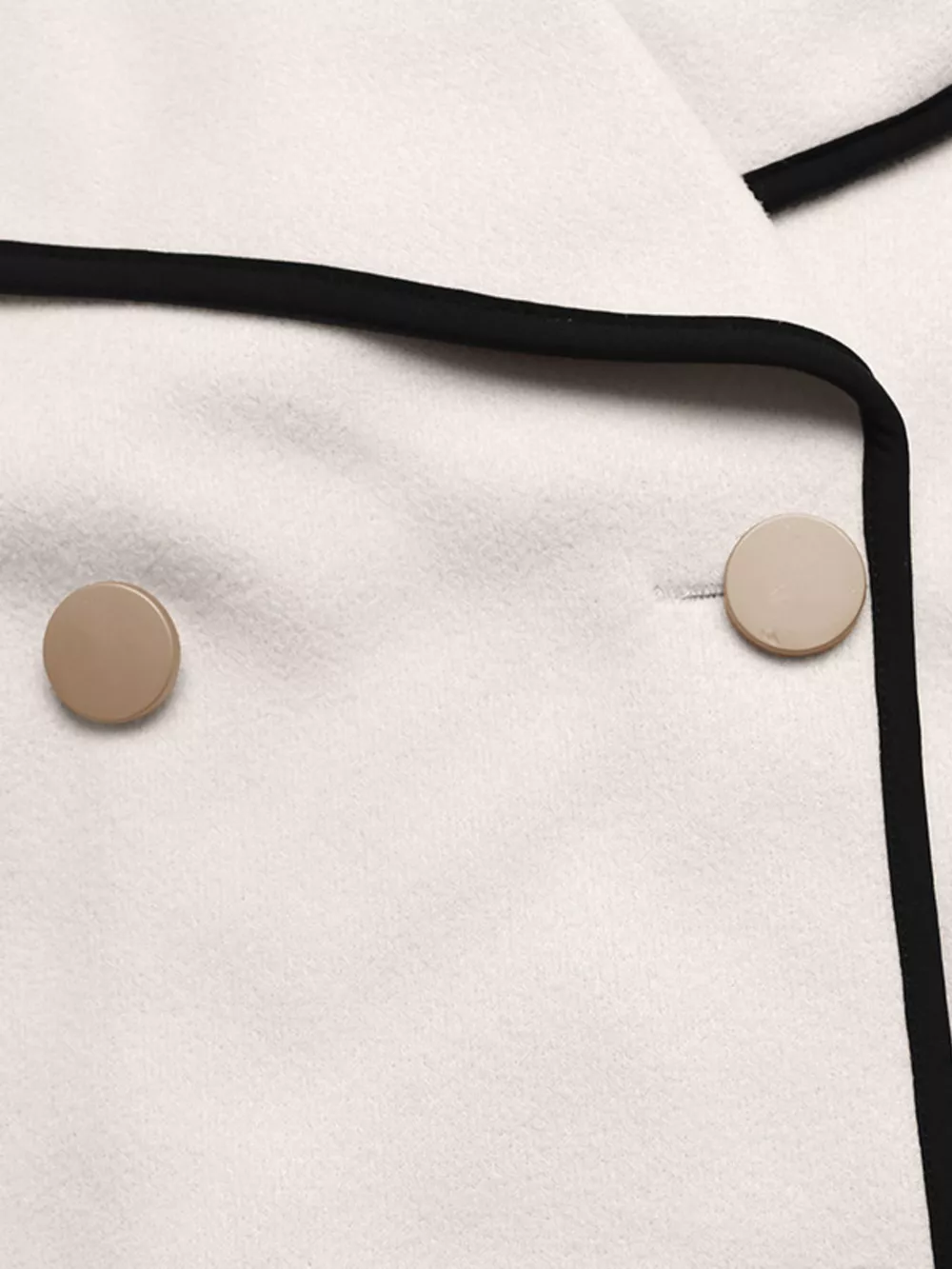Contrast Trim Double-Breasted Jacket, image 9