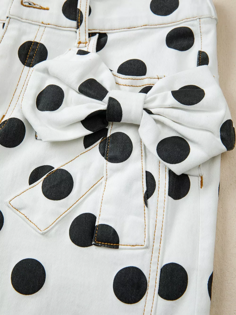 Polka Dot High-Waisted Jeans, image 7