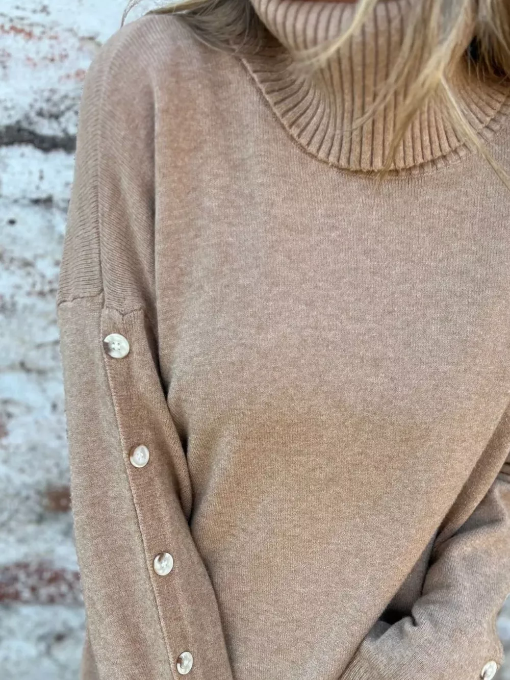 Full Size Turtleneck Long Sleeve Sweater Plus Size, image 20