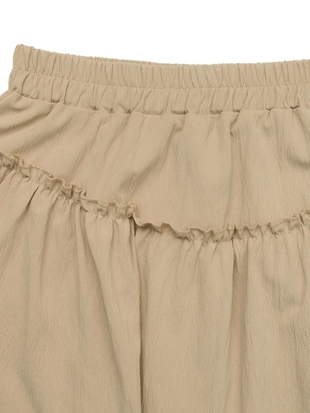 Elastic Waist Layered Skirt, image 4