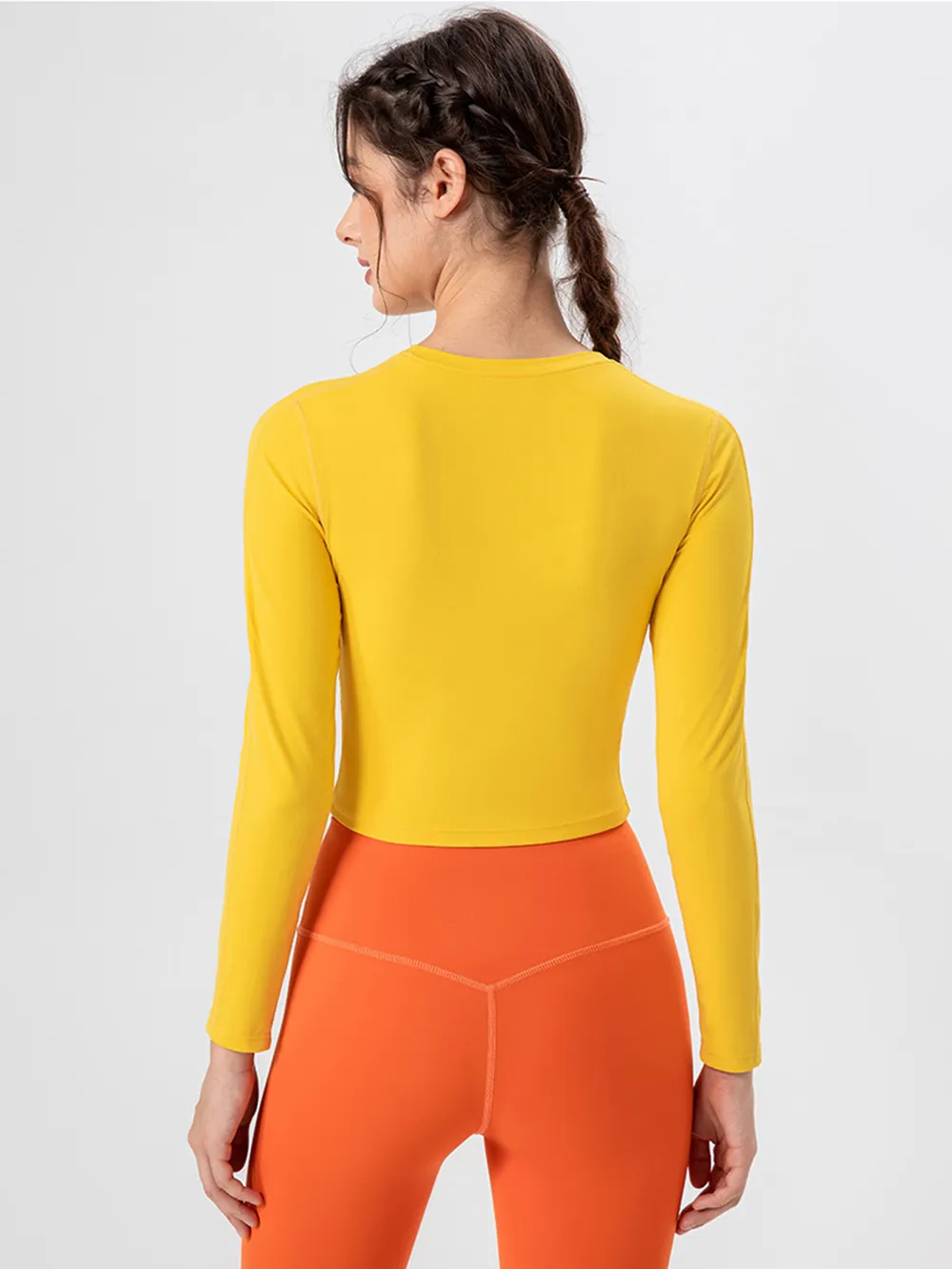 Round Neck Long Sleeve Active T-Shirt, image 8