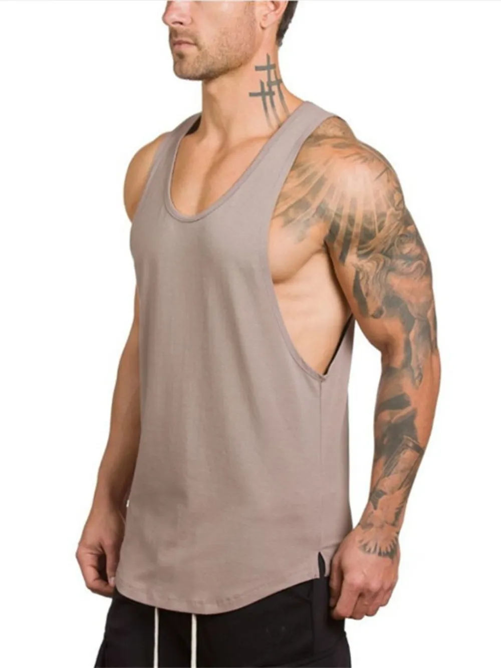 Men's Wide Strap Tank, image 8