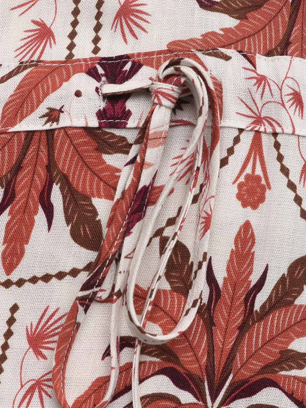 Printed V-Neck Sleeveless Midi Dress, image 6