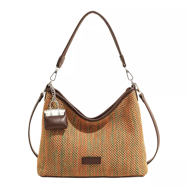 Woven Straw Crossbody Bag, image 6