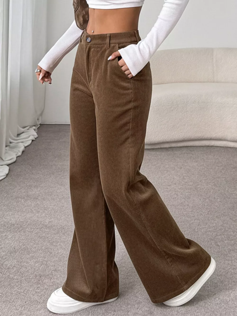 Wide Leg Casual Pants, image 2