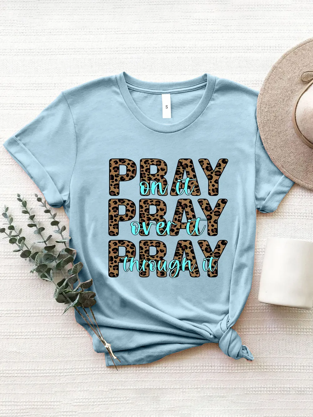 Letter Graphic Round Neck Short Sleeve T-Shirt, image 9