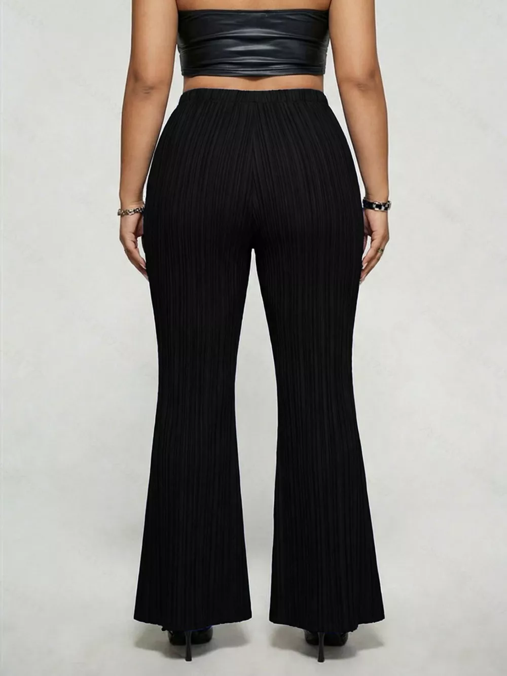 Plus Size High Waist Flare Pants, image 8