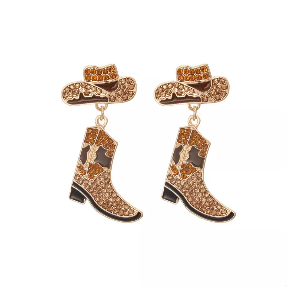 Cowboy Hat and Boot Dangle Earrings, image 8