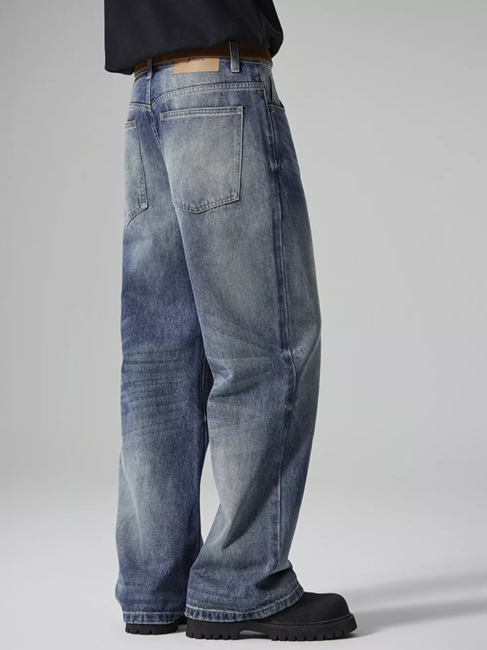Men's Wide Leg Jeans, image 3