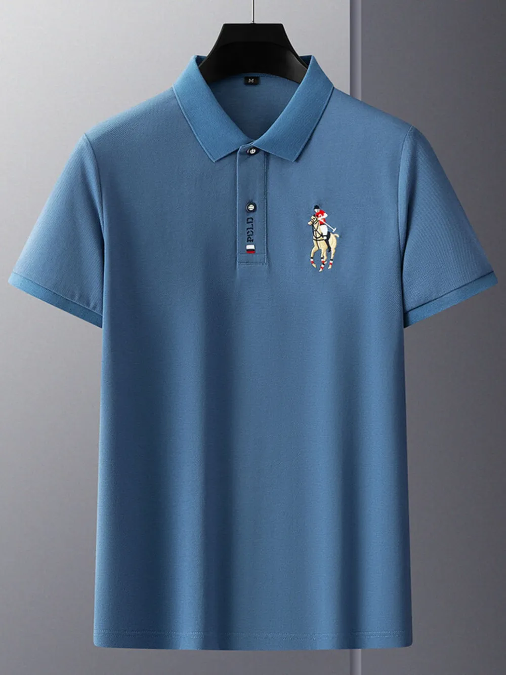 Men's Plus Size Short Sleeve Collared Neck Polo, image 8