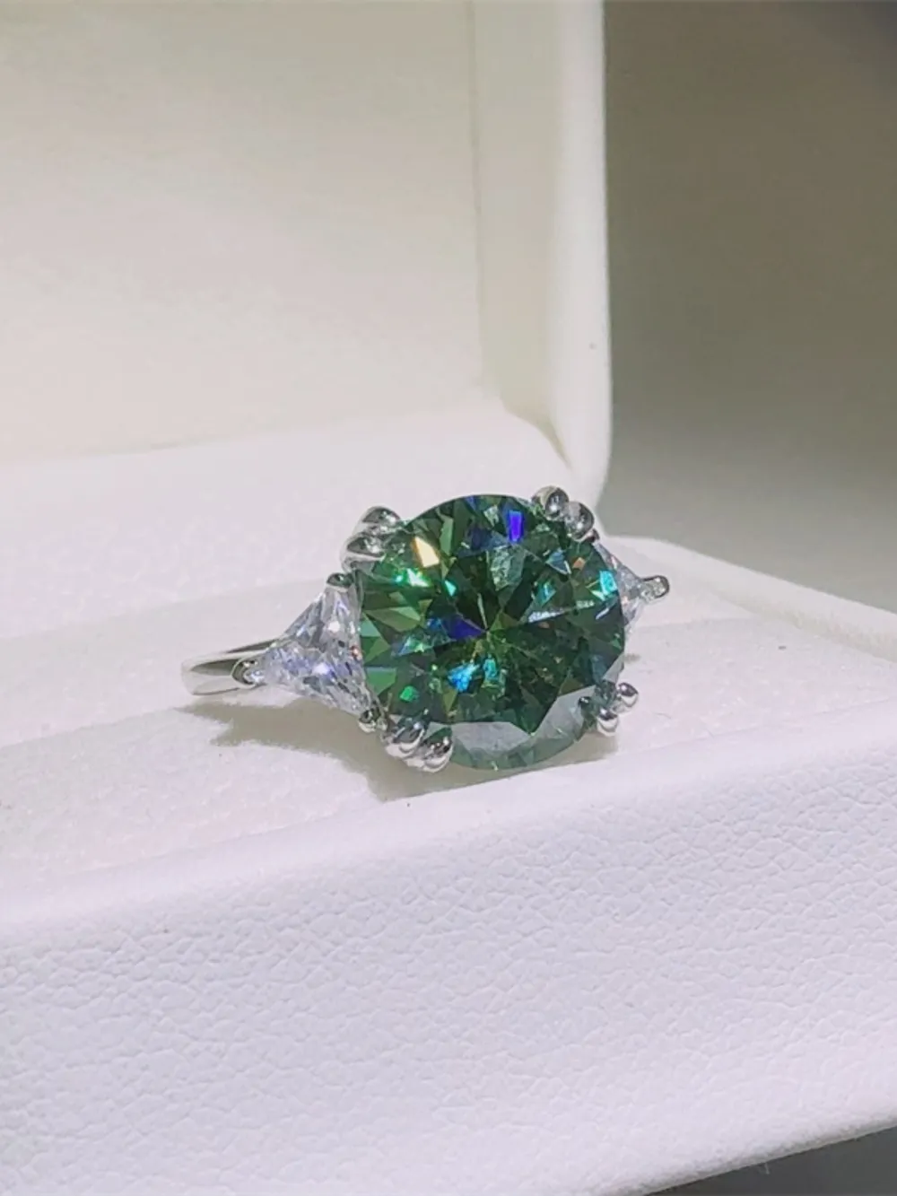 5 Carat Moissanite 925 Sterling Silver Ring, image 5