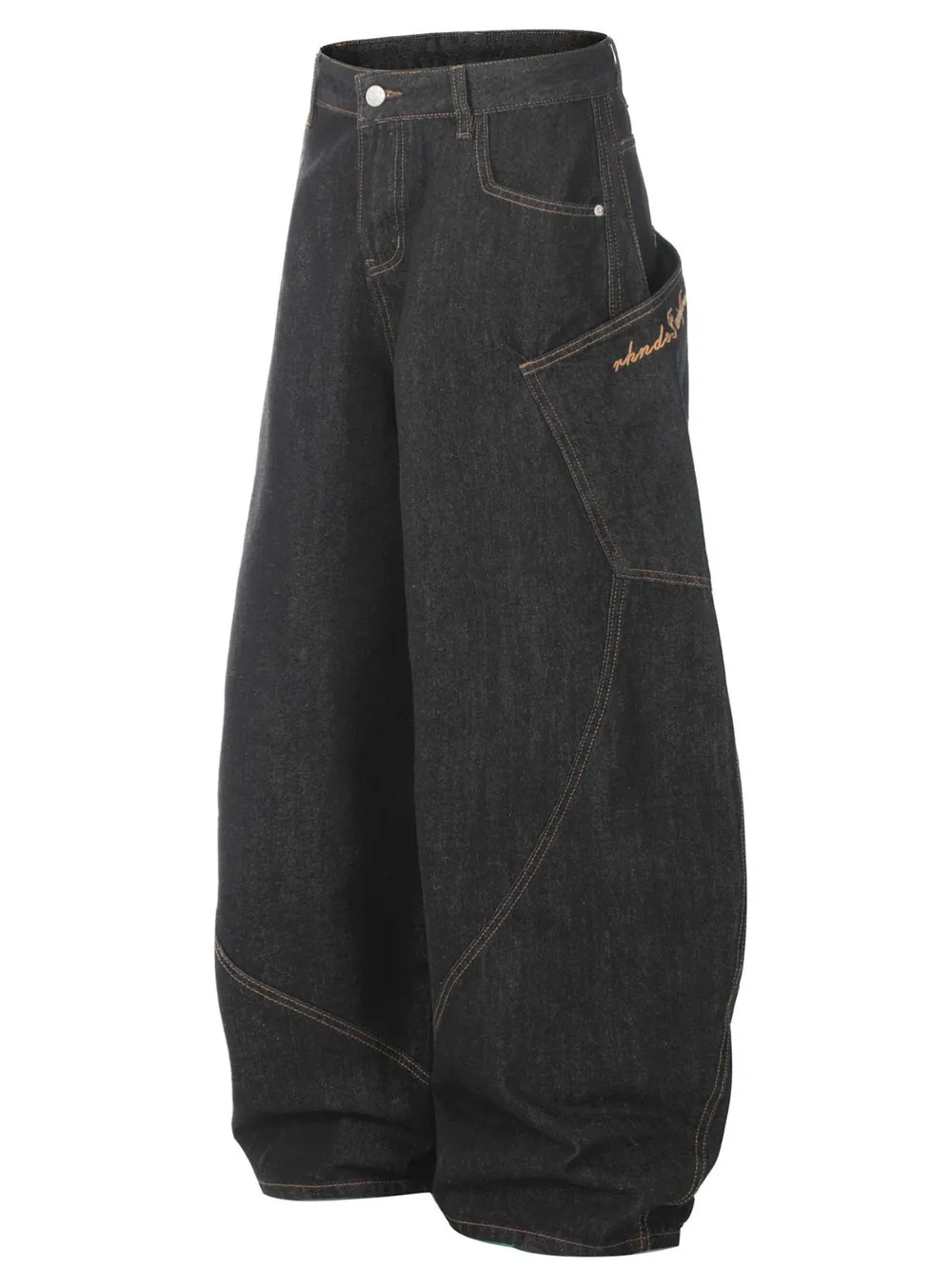 Men's Wide Leg Jeans, image 2
