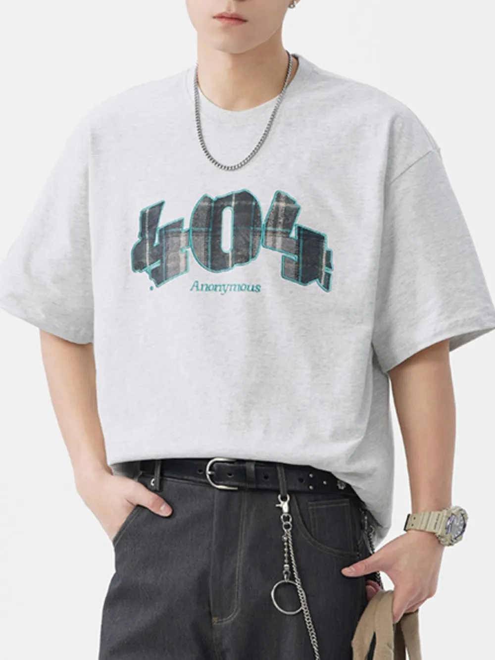 Men's Plus Size Round Neck Half Sleeve T-Shirt, image 3