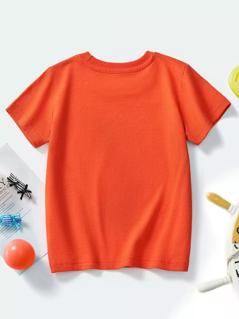 Children's Construction Vehicle Crew Neck Short Sleeve T-Shirt, image 4