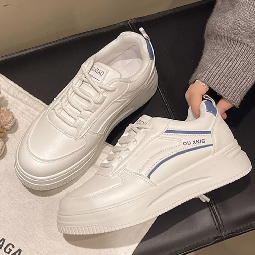 Classic Lace-Up Platform Sneakers, image 6