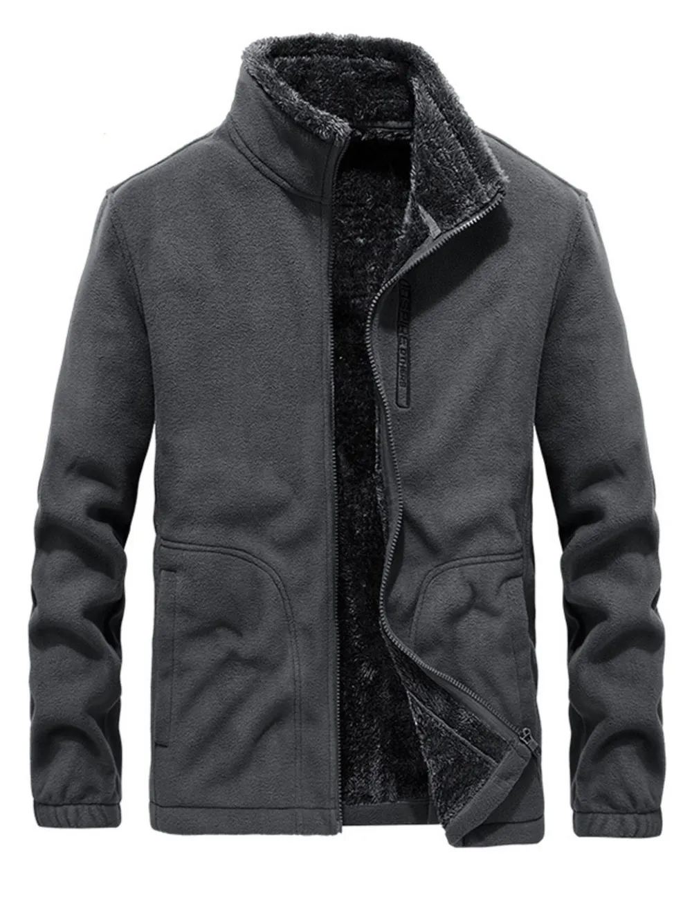 Men's Zip Up Long Sleeve Jacket, image 5