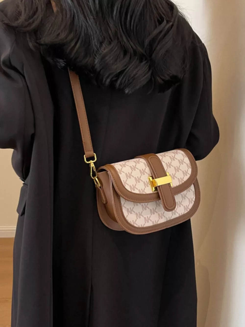Patterned Flap Crossbody Bag, image 3