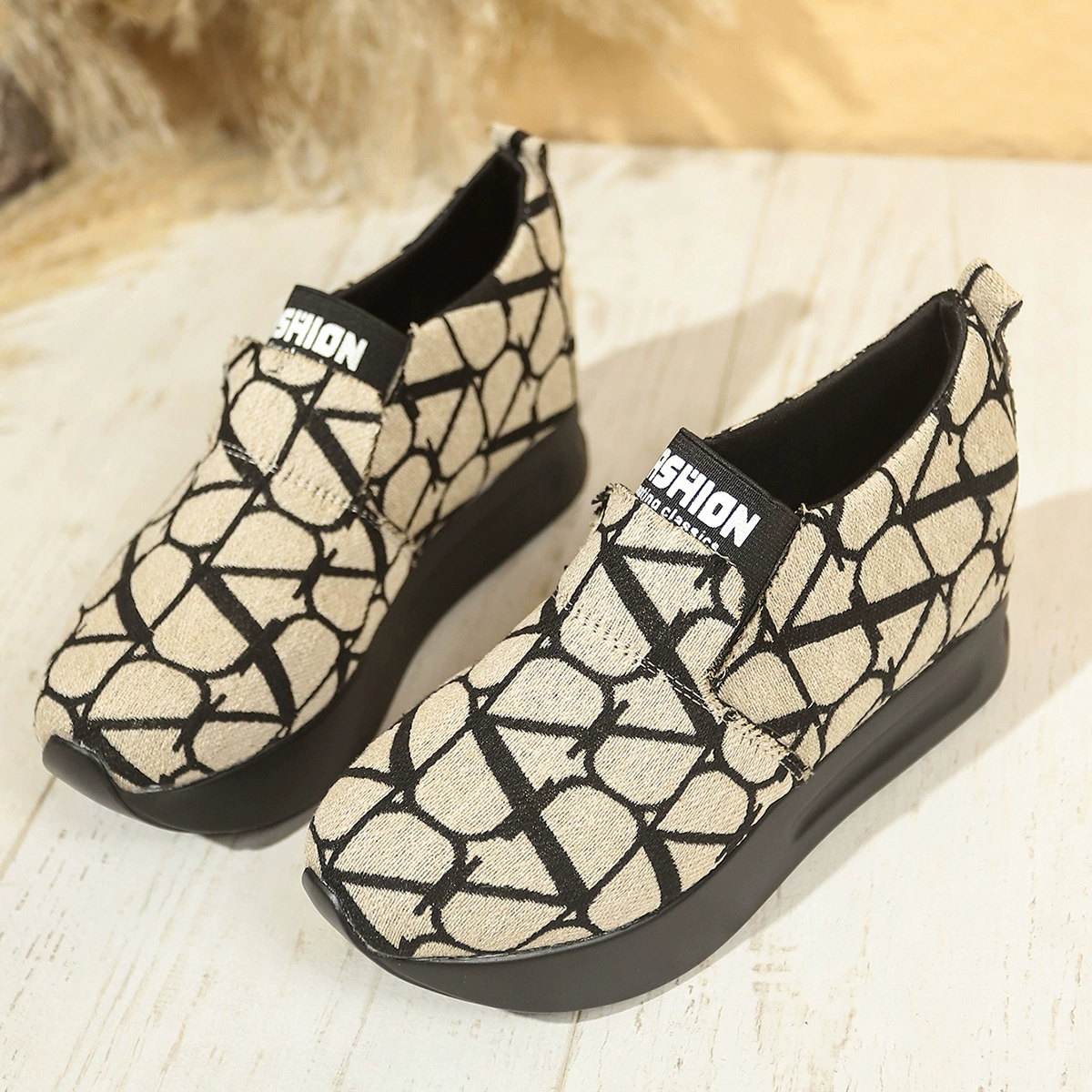 Round Toe Platform Slip-Ons, image 6