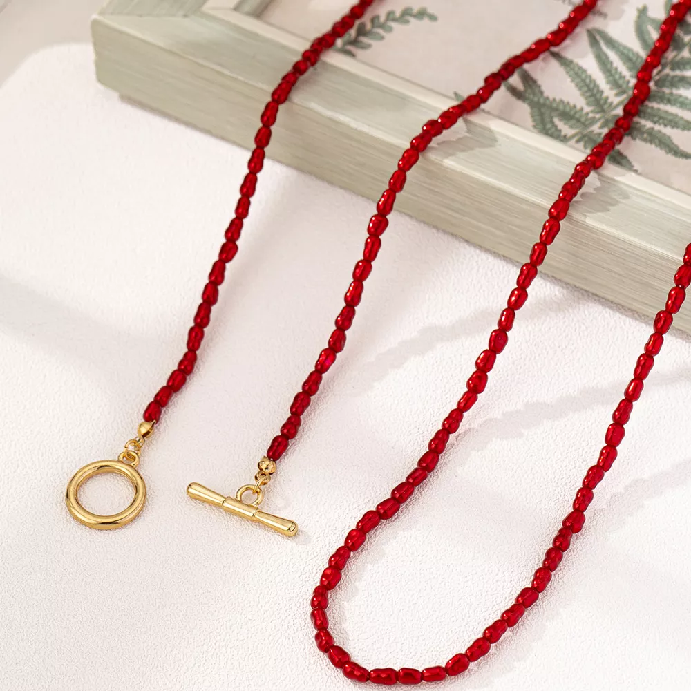 2 Piece Bohemian Beaded Necklace, image 4