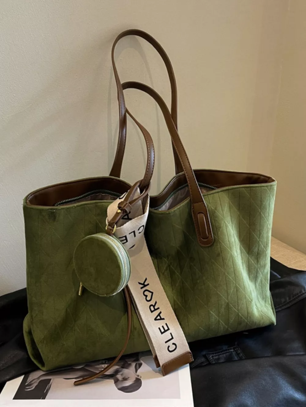 Large Capacity Tote Bag with Coin Purse, image 6