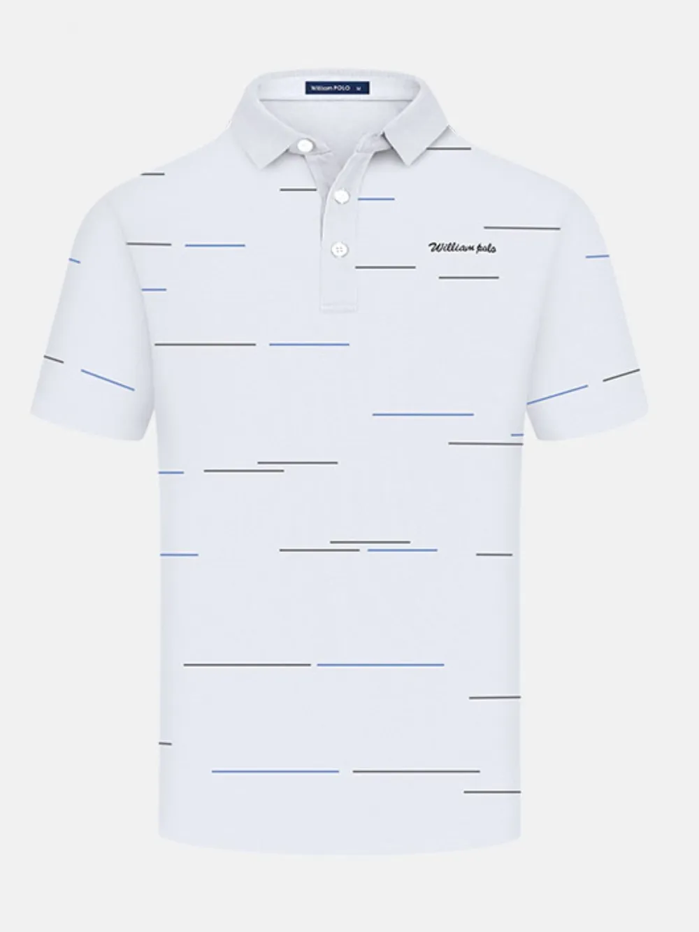 Men's Short Sleeve Collared Neck Striped Polo, image 7