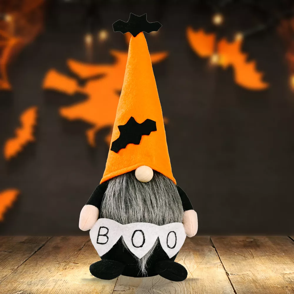 Halloween Decorative Gnome with 'BOO' Sign, image 7