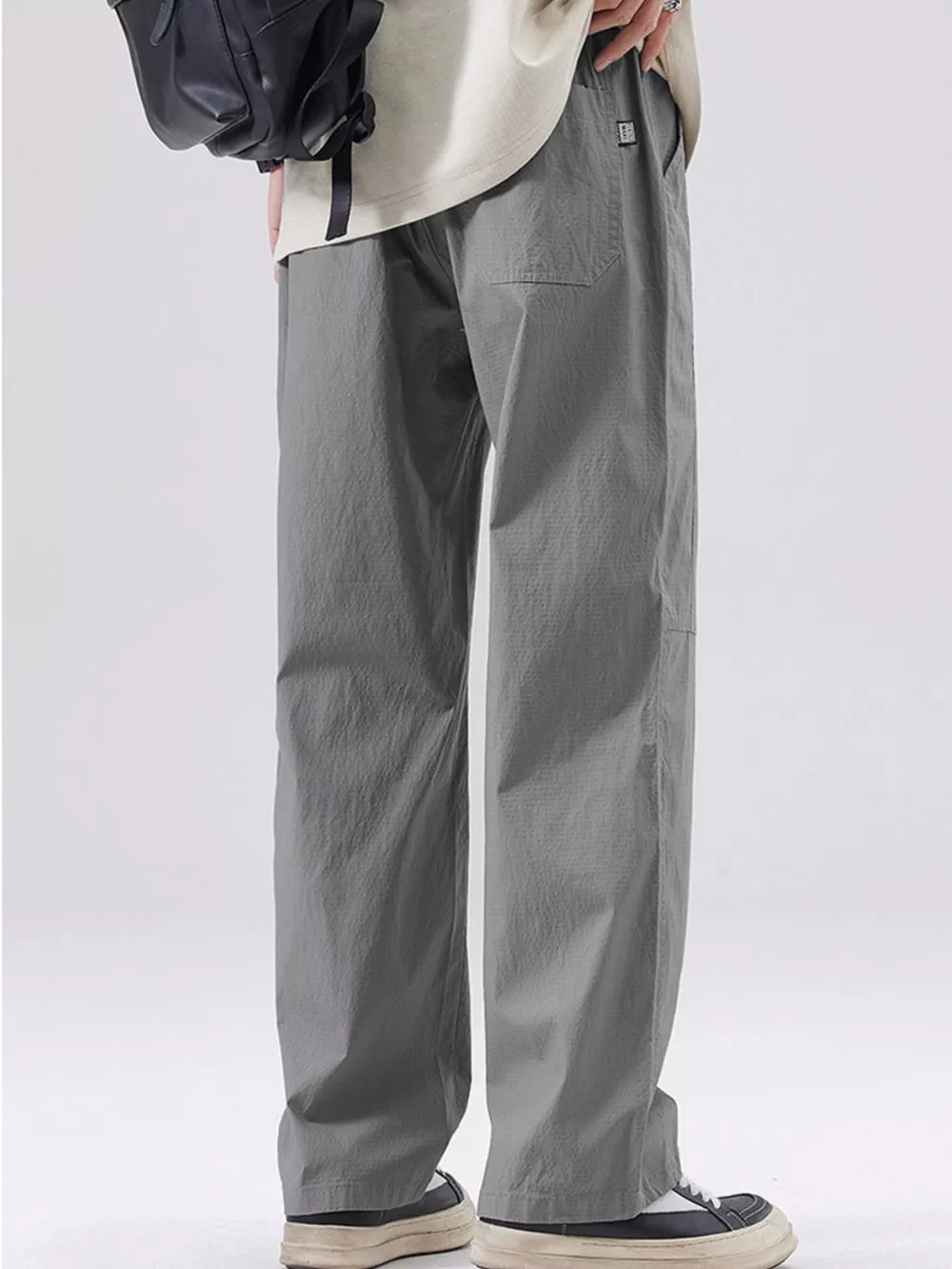 Men's Full Size Casual Relaxed Fit Wide Leg Pants Plus Size, image 3