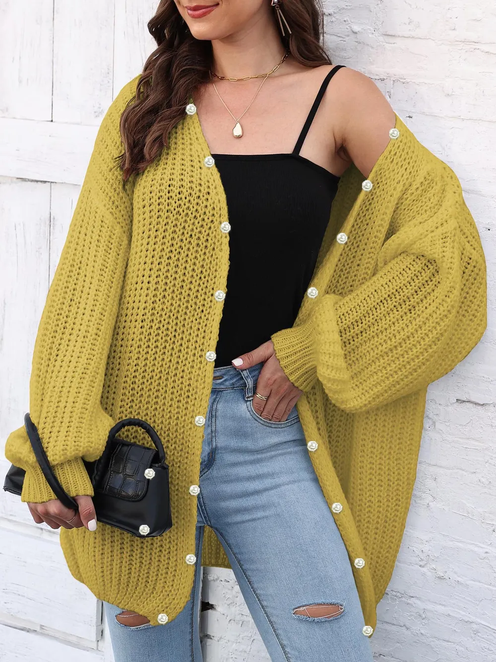 Open Front Long Sleeve Cardigan, image 19
